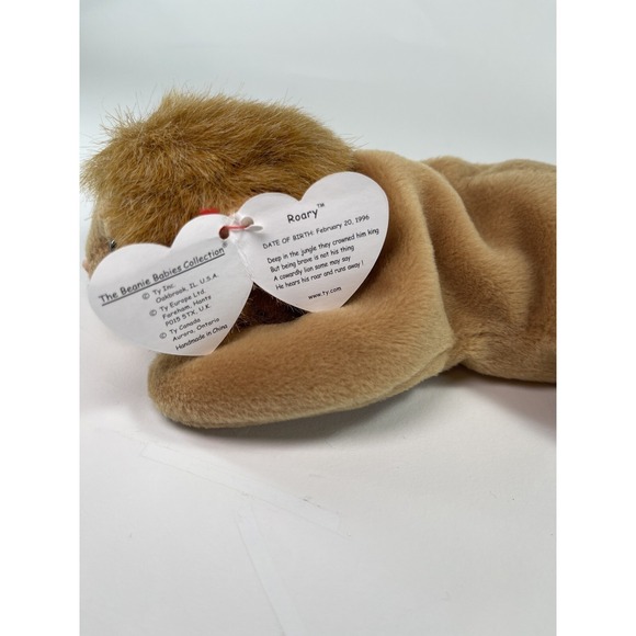 Ty Beanie Baby Roary the Lion 1996 - Retired Original - Picture 7 of 8
